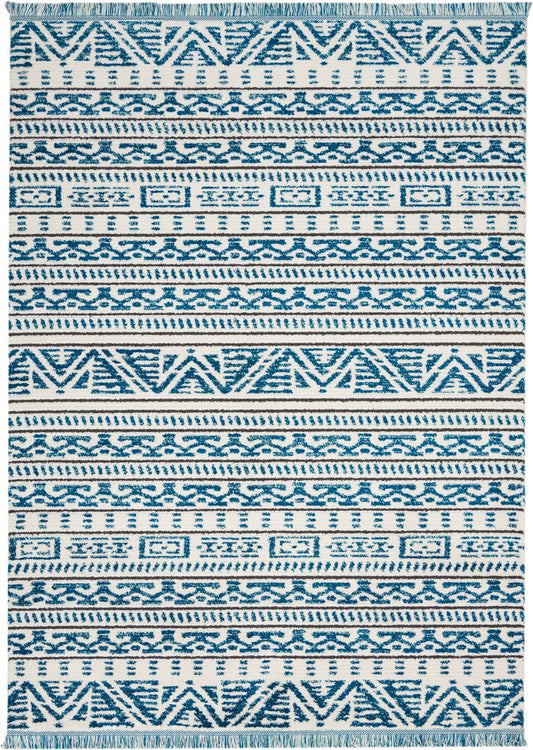 Nourison DWS05 Kamala DS503 Rug - Ivory &amp; Blue