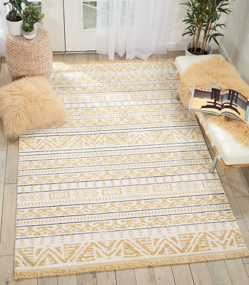 Nourison DWS05 Kamala DS503 Rug - Yellow