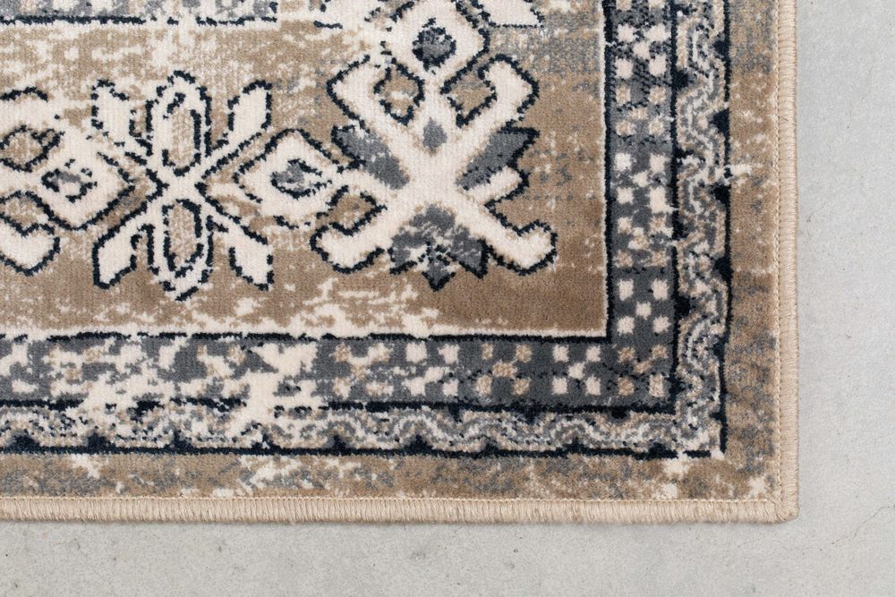 Dutchbone Mahl Rug - Grey &amp; Liver