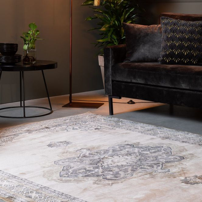 Dutchbone Mahl Rug - Grey &amp; Liver