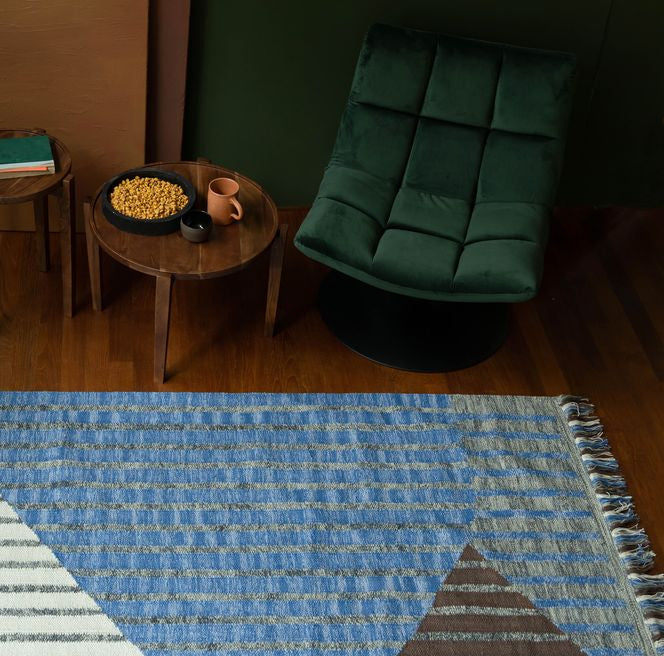 Dutchbone Hampton Rug - Blue