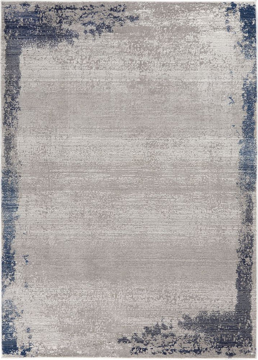 Nourison Etchings ETC01 Rug - Grey &amp; Navy