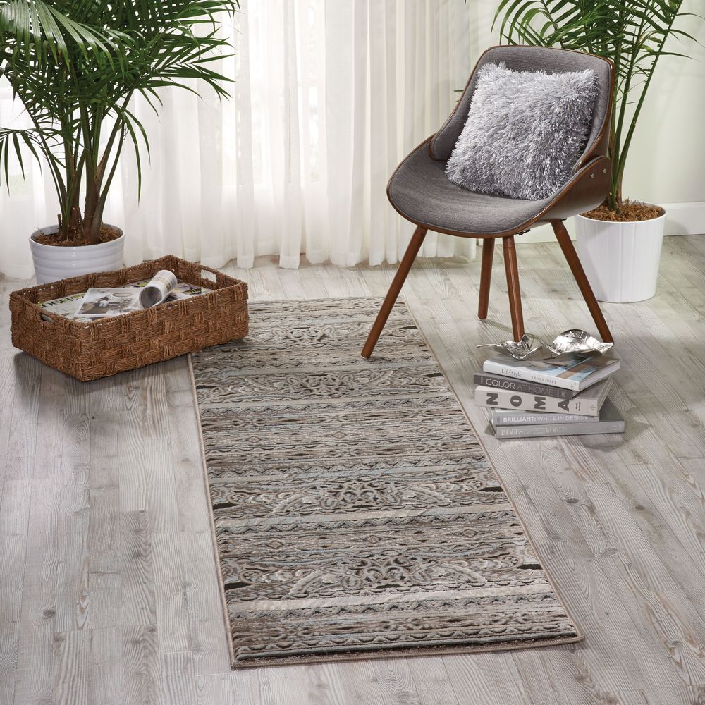 Nourison Karma KRM03 Rug - Stone