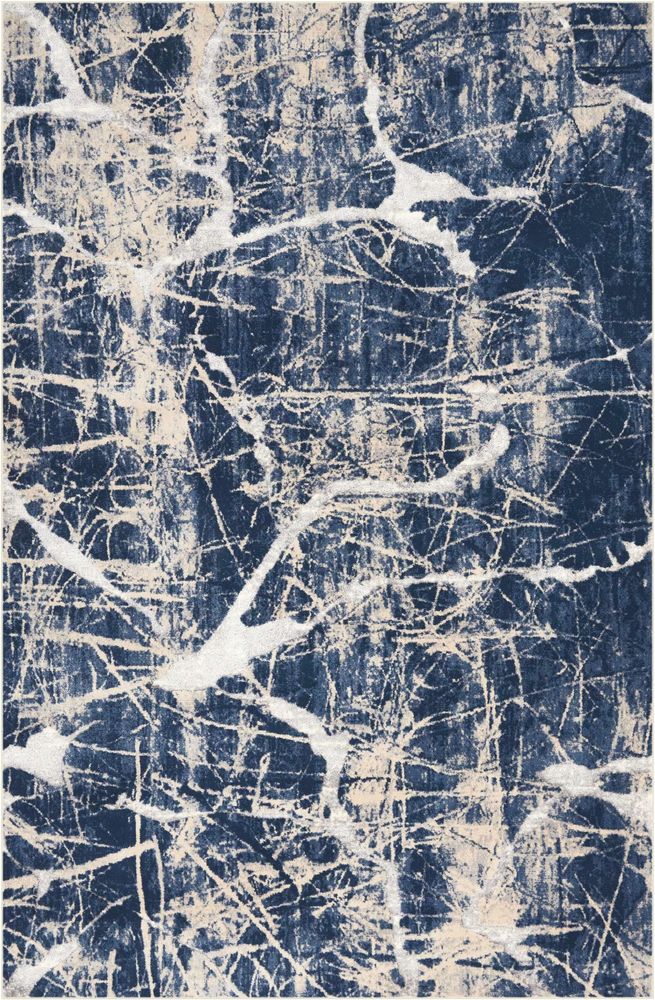 Kathy Ireland KI35 Heritage KI356 Rug - Beige &amp; Blue