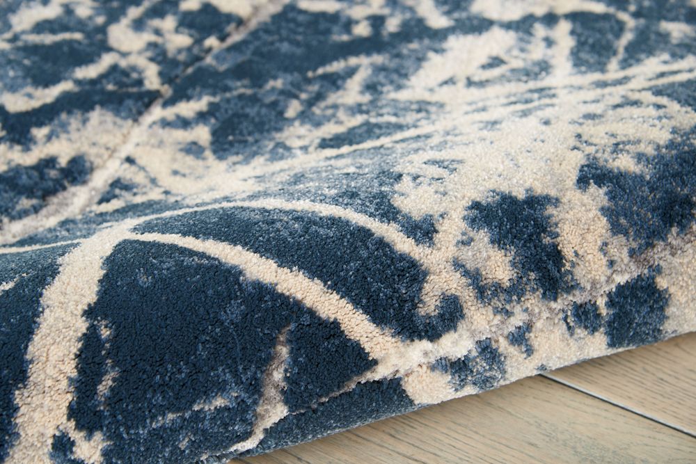 Kathy Ireland KI35 Heritage KI356 Rug - Beige &amp; Blue