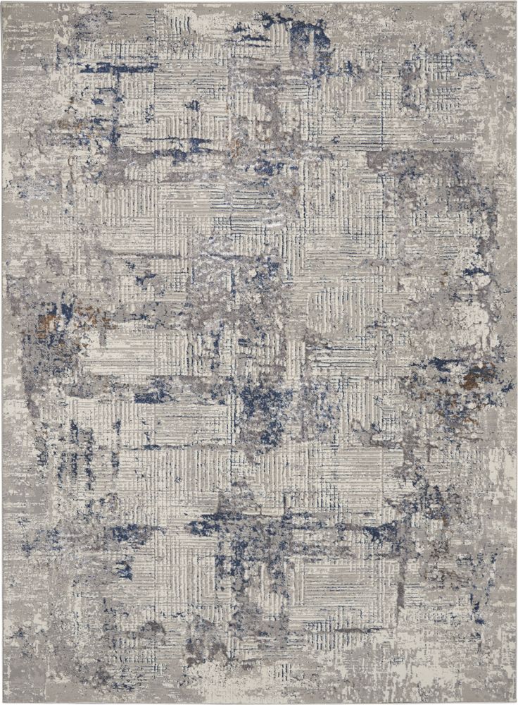 Kathy Ireland KI40 Royal Terrace KI41 Rug - Ivory &amp; Blue