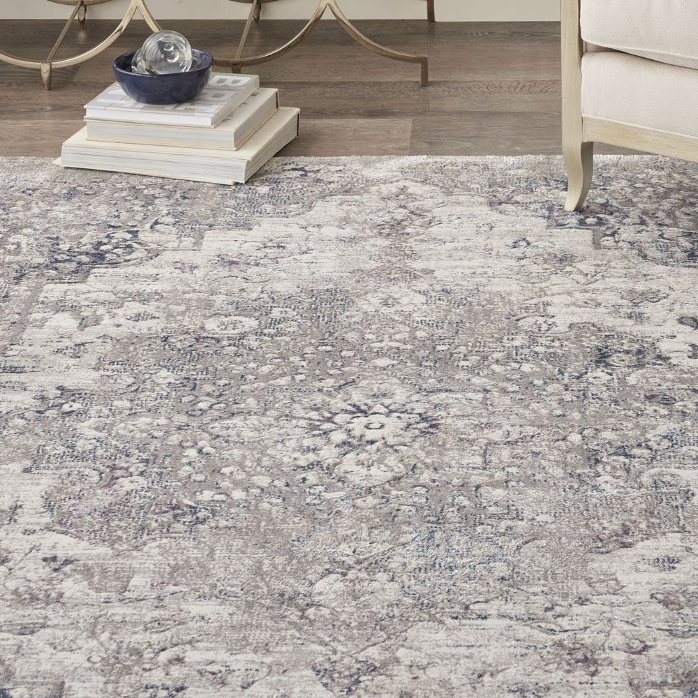 Kathy Ireland KI40 Royal Terrace KI44 Rug - Beige &amp; Blue