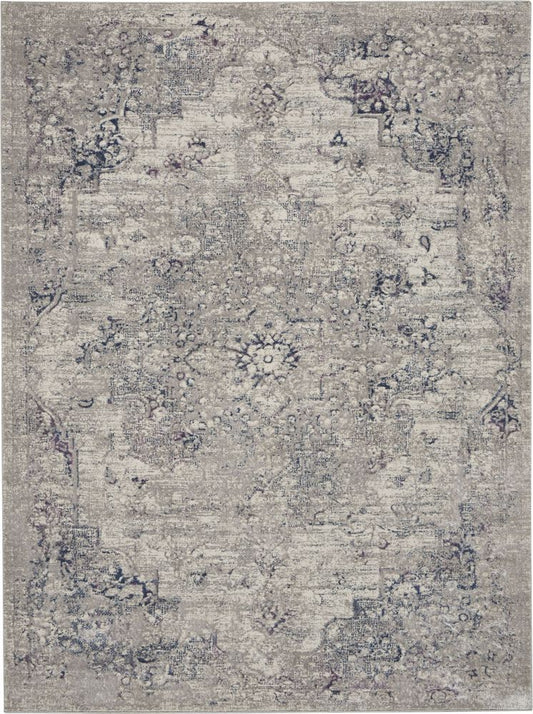 Kathy Ireland KI40 Royal Terrace KI44 Rug - Beige &amp; Blue