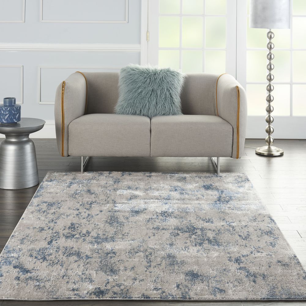 Kathy Ireland KI40 Royal Terrace KI45 Rug - Grey &amp; Blue