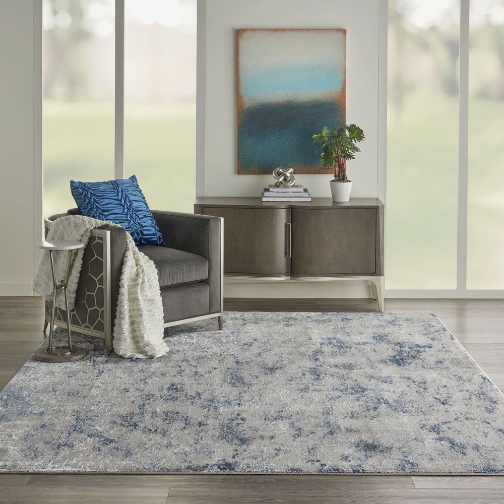 Kathy Ireland KI40 Royal Terrace KI45 Rug - Grey &amp; Blue