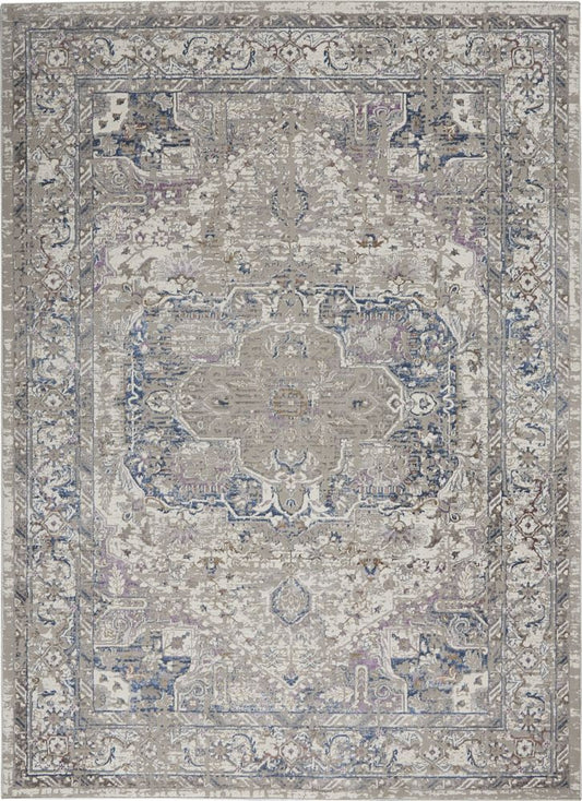 Kathy Ireland KI40 Royal Terrace KI46 Rug - Ivory &amp; Multicolour