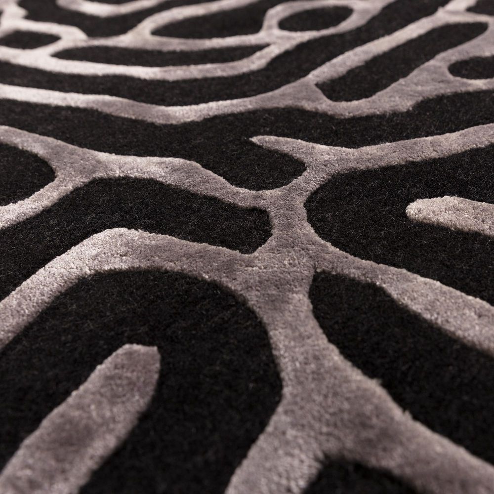 Katherine Carnaby Coral Rug - Gunmetal