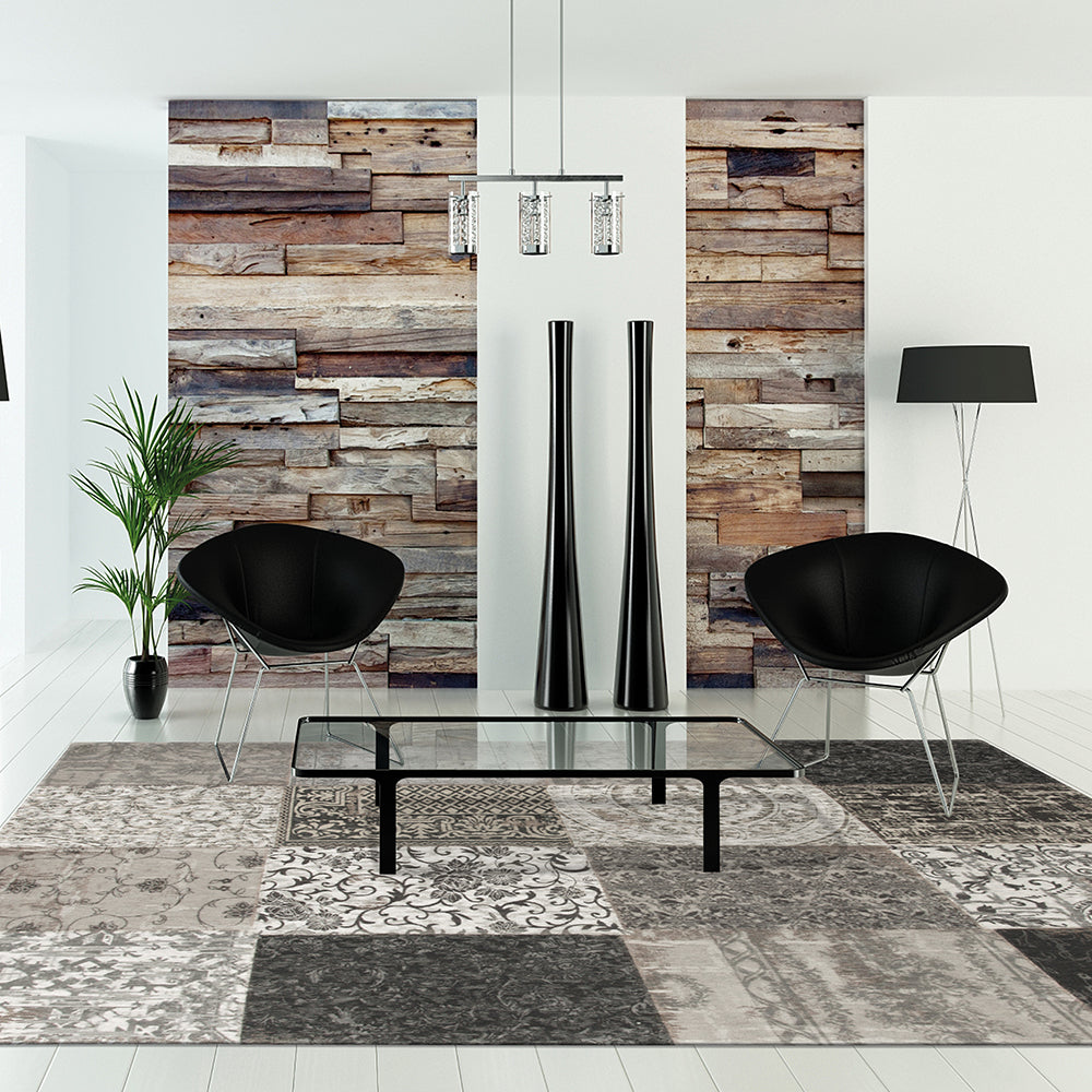 Vintage Multi Rug - 8101 Black & White