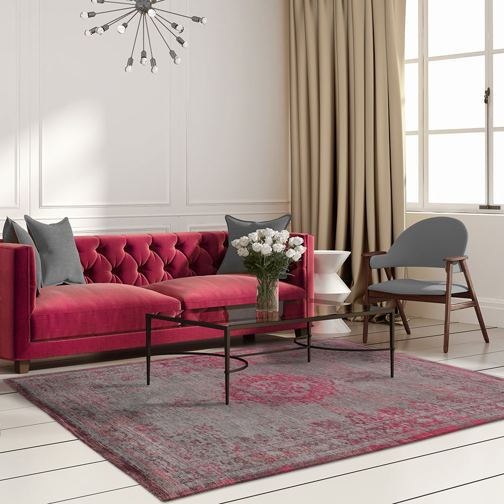 Fading World Medallion Rug - 8261 Pink Flash