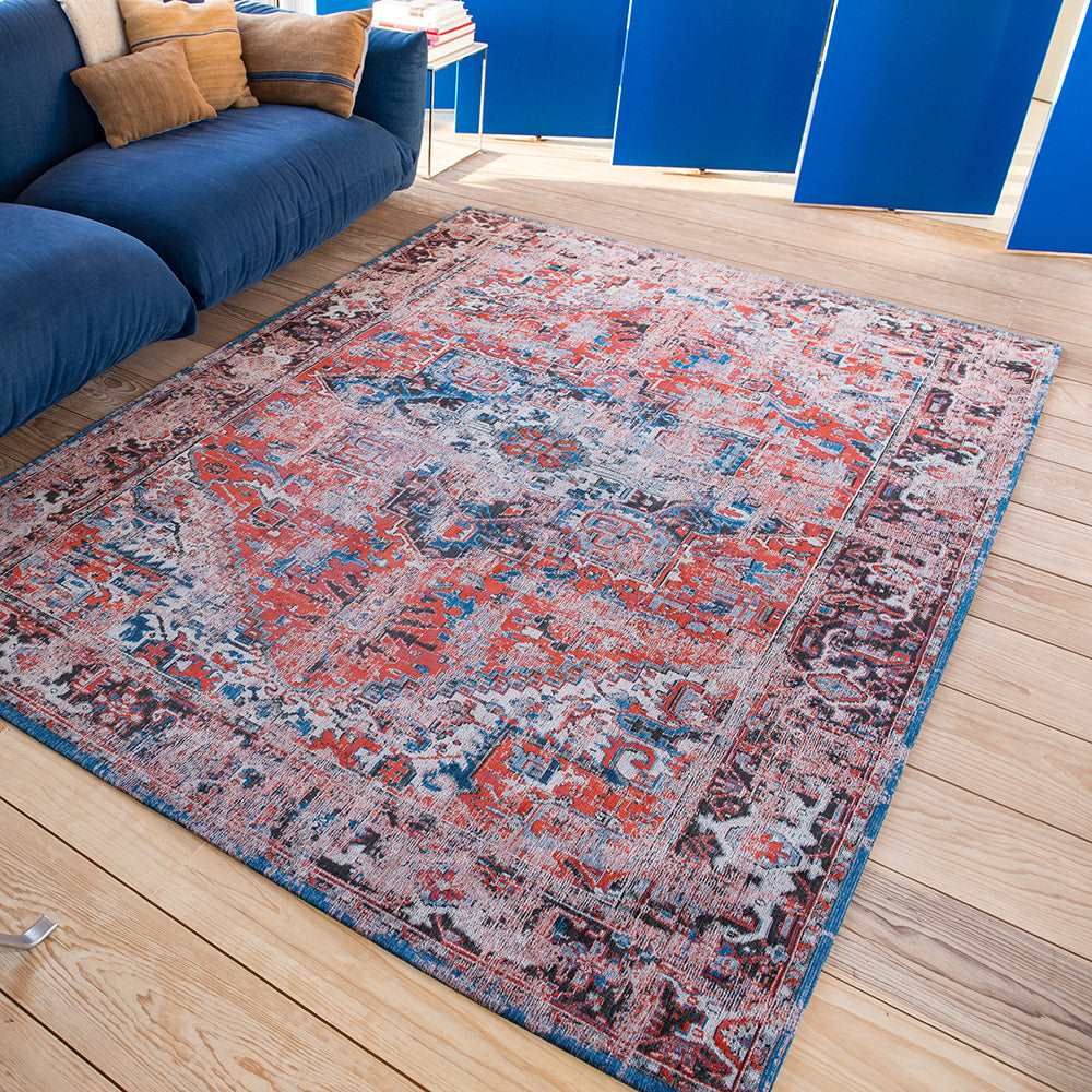 Louis De Poortere Antique Heriz Rug - Classic Brick