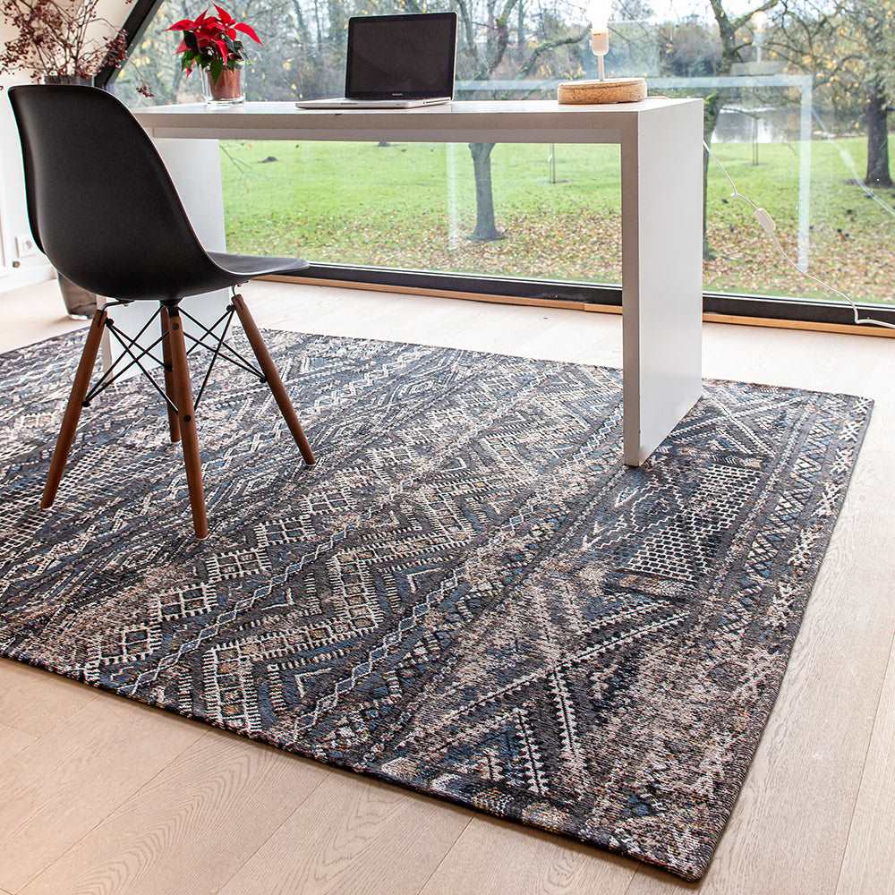 Antiquarian Kilim Rug - 9113 Black Rabat