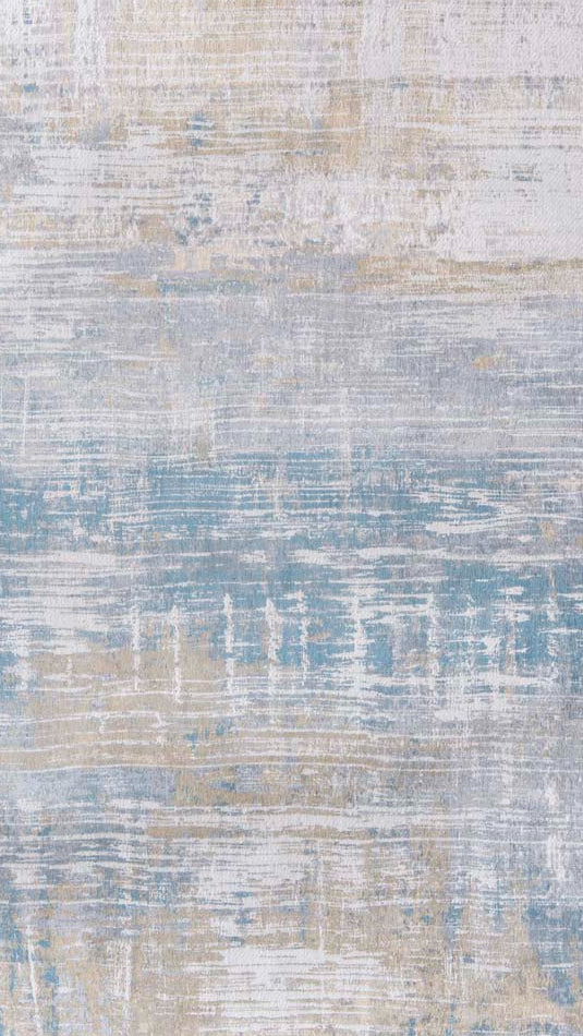 Louis De Poortere Atlantic Streaks Runner Rug - 8718 Long Island Blue