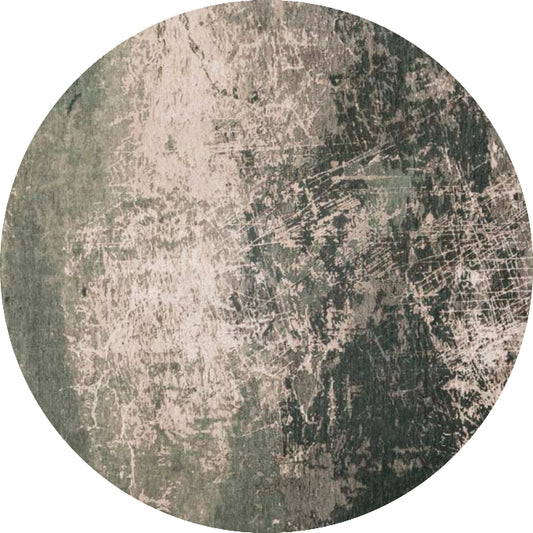 Louis De Poortere Mad Men Cracks Round Rug - 8723 Dark Pine