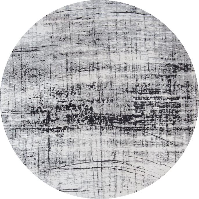 Louis De Poortere Mad Men Griff Round Rug - 8926 Metro Black &amp; White