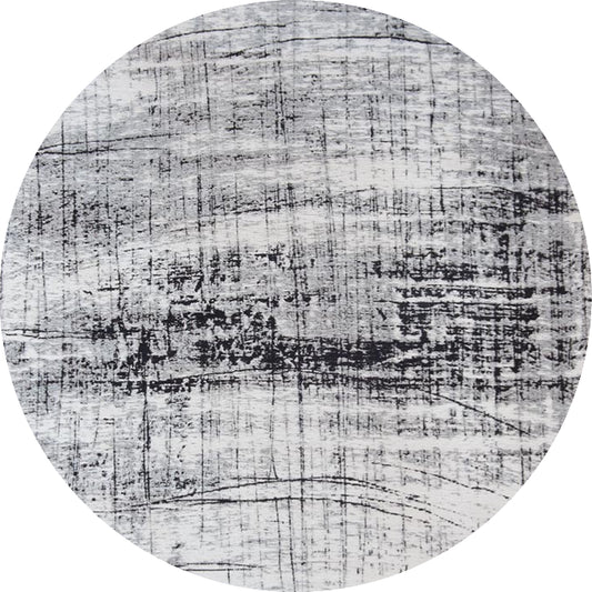 Louis De Poortere Mad Men Griff Round Rug - 8926 Metro Black &amp; White