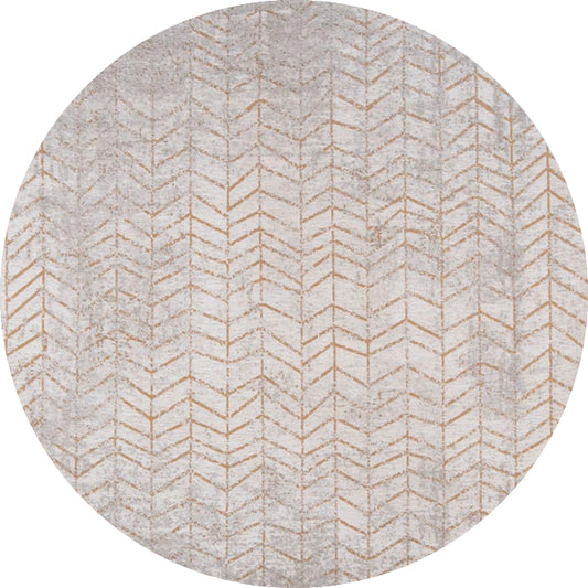 Louis De Poortere Mad Men Jacobs Ladder Round Rug - 8928 Central Yellow