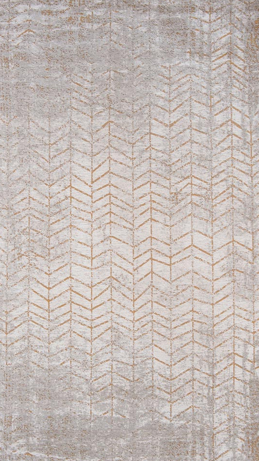 Louis De Poortere Mad Men Jacobs Ladder Runner Rug - 8928 Central Yellow