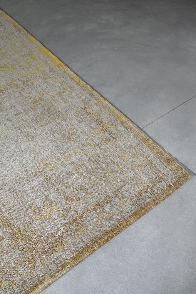 Louis De Poortere Fading World Medallion Rug - 9062 Grey Yellow