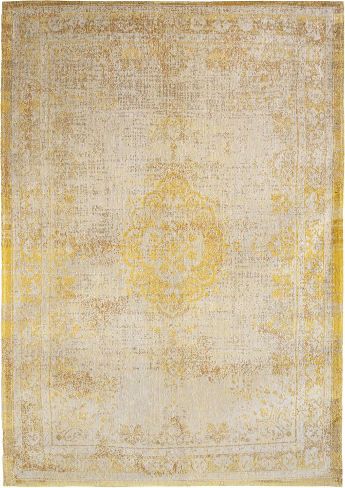 Louis De Poortere Fading World Medallion Rug - 9062 Grey Yellow