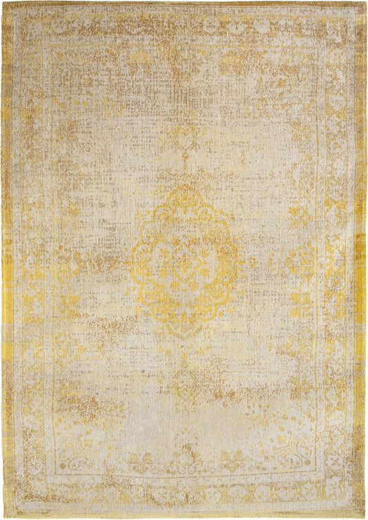 Louis De Poortere Fading World Medallion Rug - 9062 Grey Yellow