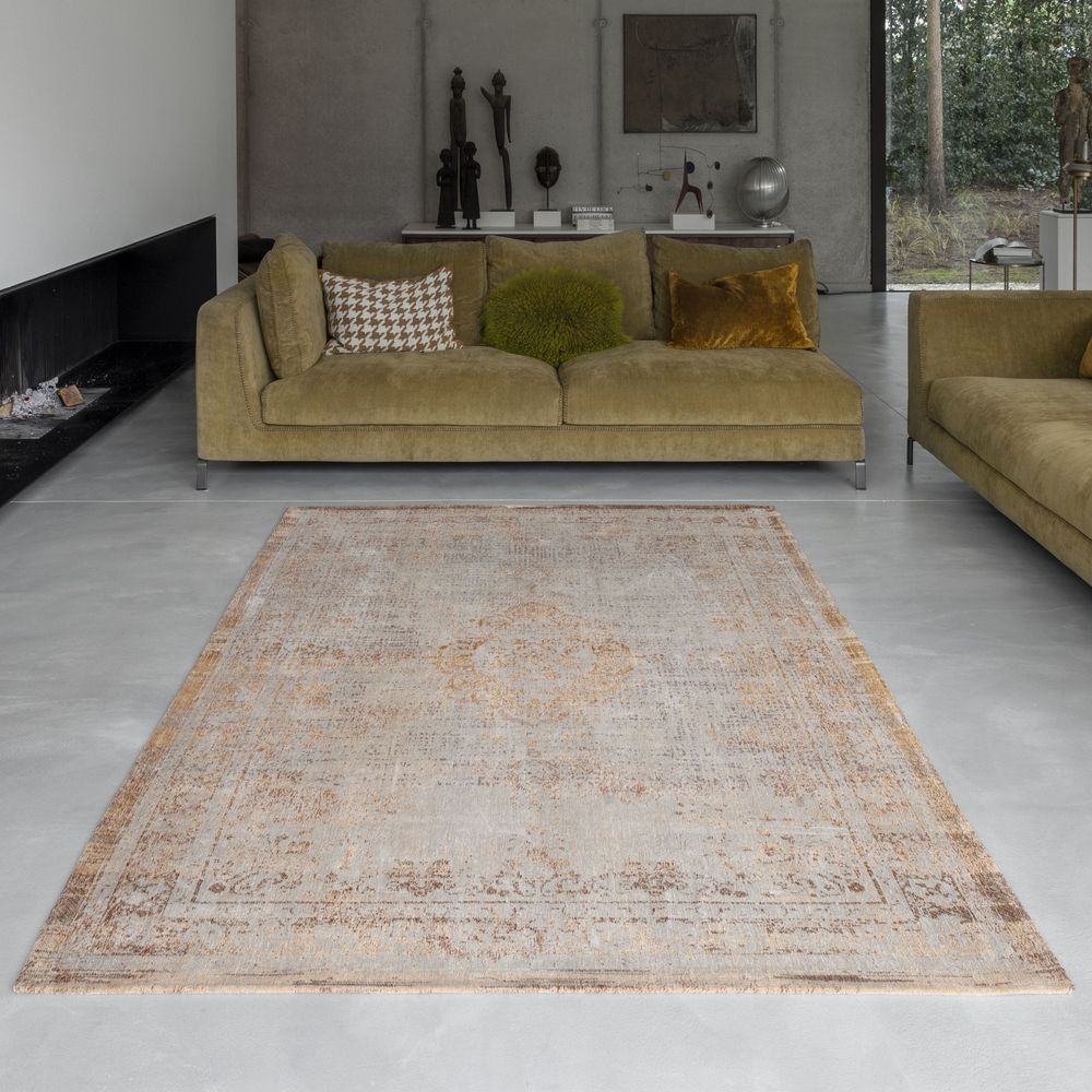 Louis De Poortere Fading World Medallion Rug - 9067 Salmon