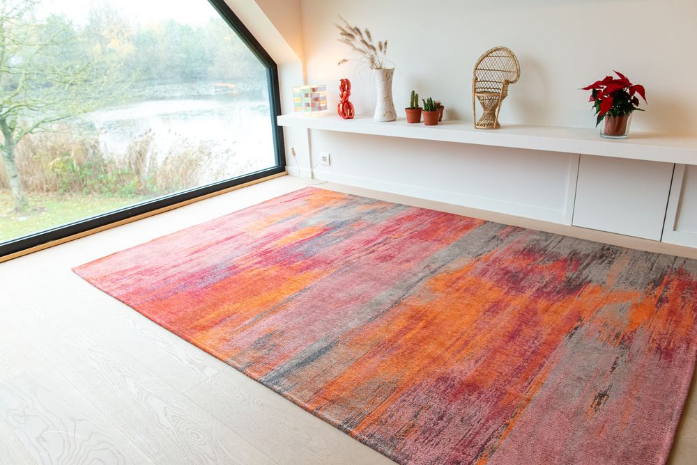 Louis De Poortere Atlantic Monetti Rug - 9116 Hibiscus Red