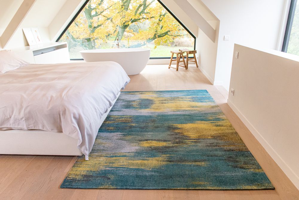 Louis De Poortere Atlantic Monetti Rug - 9119 Nymphea Blue