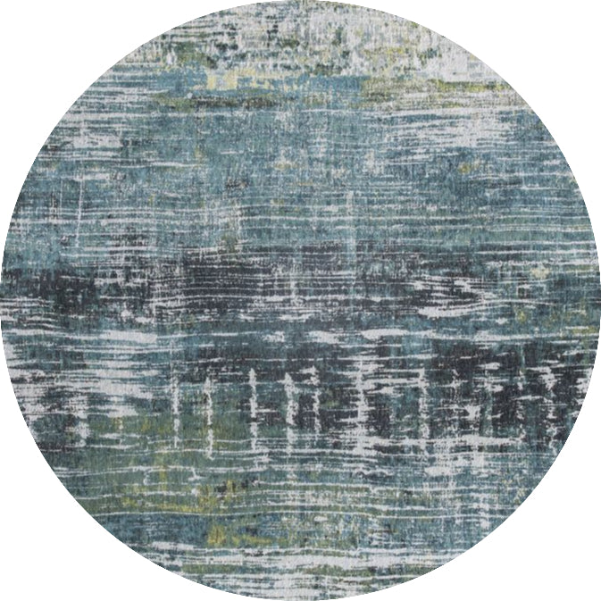 Louis De Poortere Atlantic Streaks Round Rug - 9126 Glen Cove