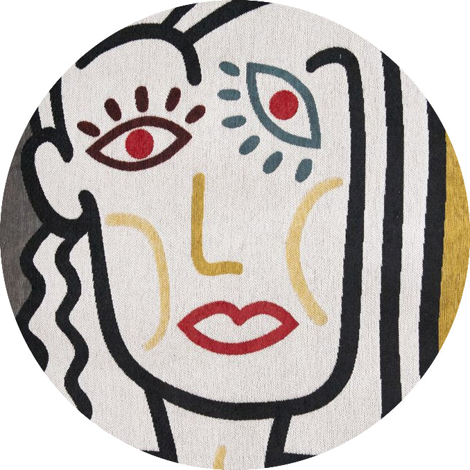 Louis De Poortere Gallery Dora Round Rug - 9143 Dorado