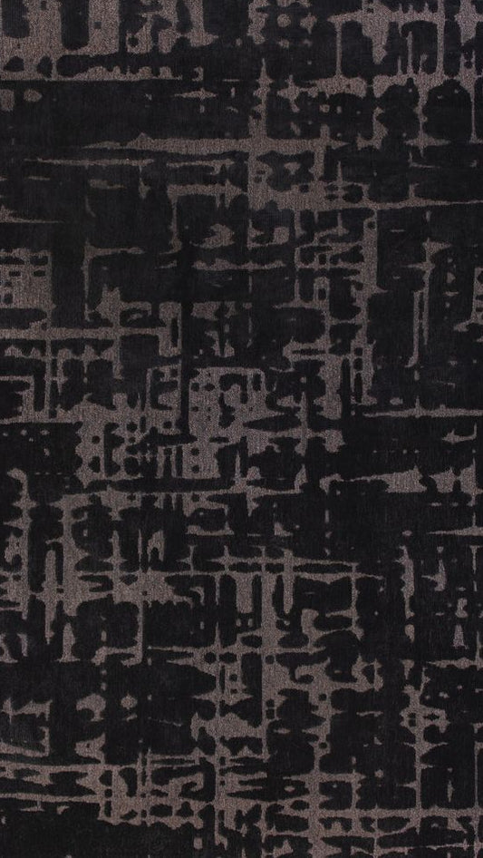 Louis De Poortere Structures Baobab Runner Rug - 9200 Black Water