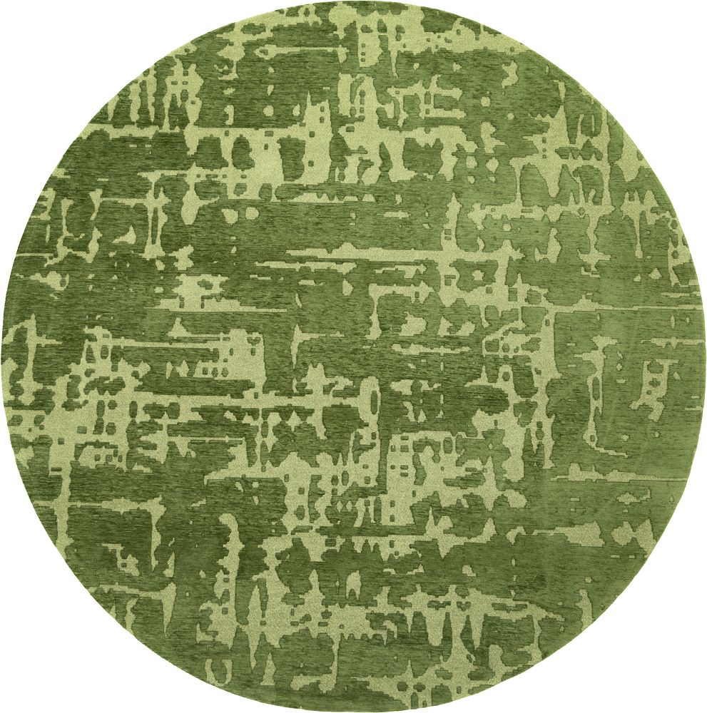 Structures Baobab Round Rug - 9202 Perriers Green