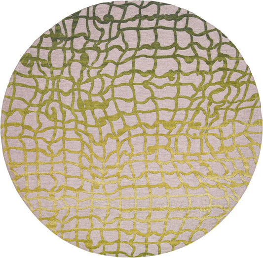 Louis De Poortere Mad Men Dedalo Round Rug - 9204 Republic Green