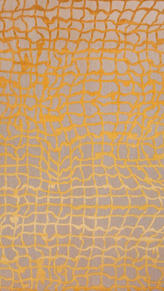 Louis De Poortere Mad Men Dedalo Runner Rug - 9205 Yellow Scarab