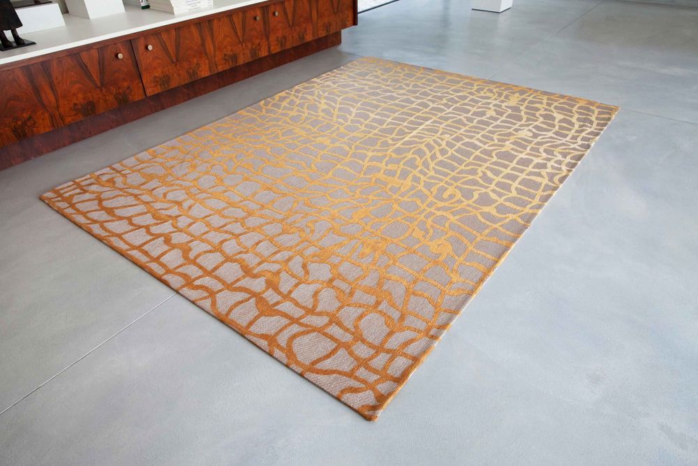 Louis De Poortere Mad Men Dedalo Rug - 9205 Yellow Scarab