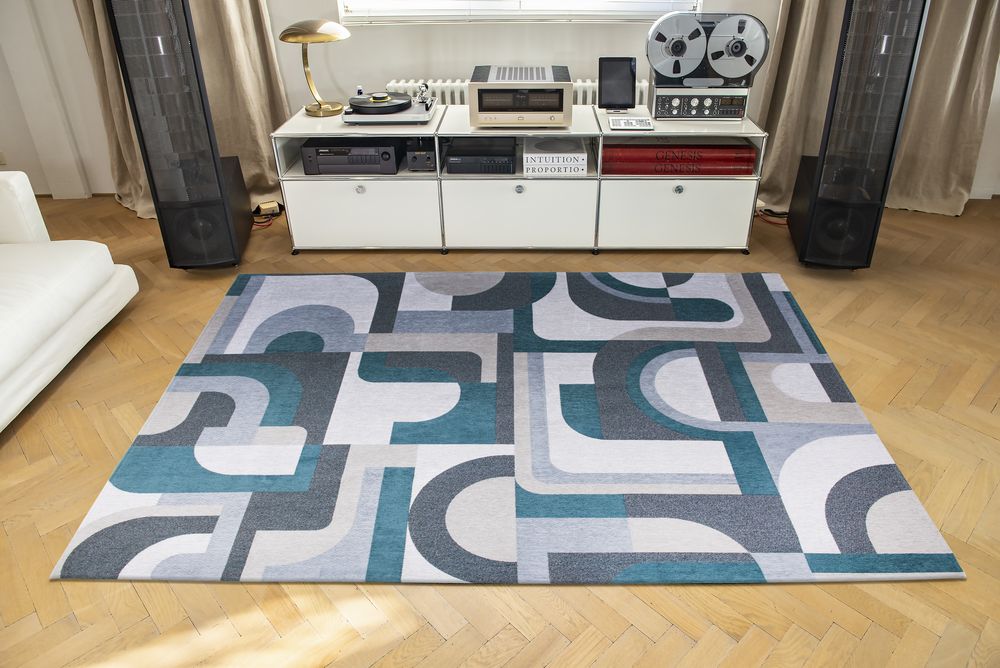 Louis De Poortere Nuance Module Rug - 9208 Morris Green