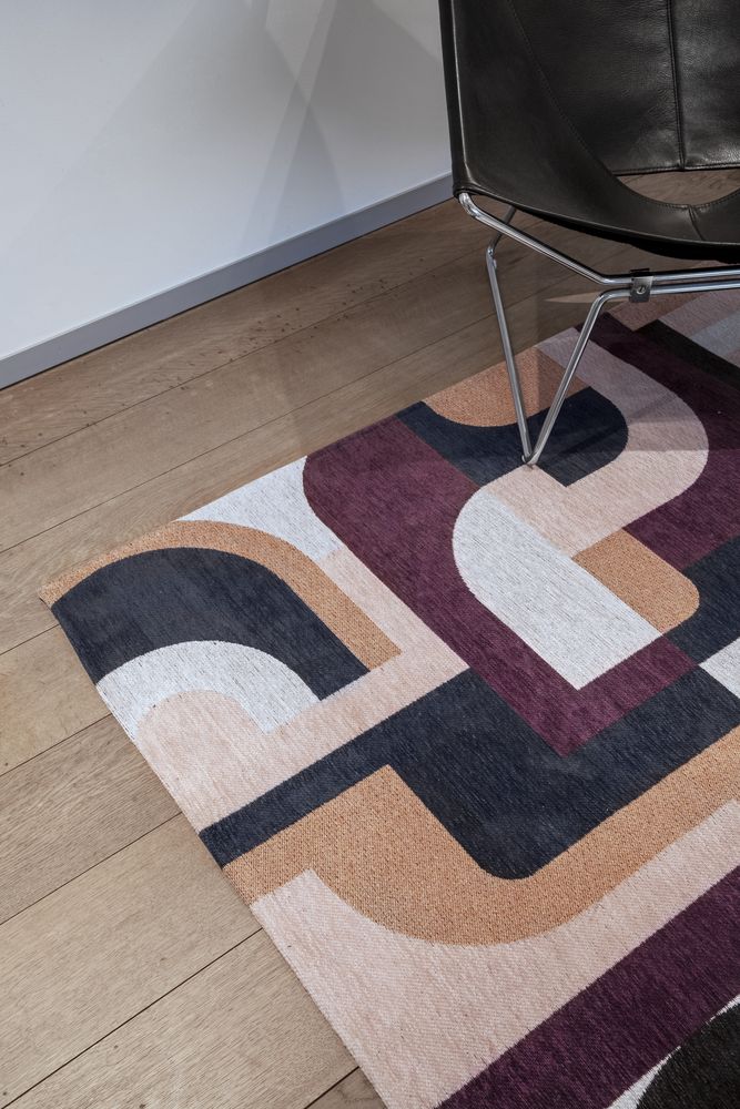 Louis De Poortere Nuance Module Rug - 9209 Pink Rohe