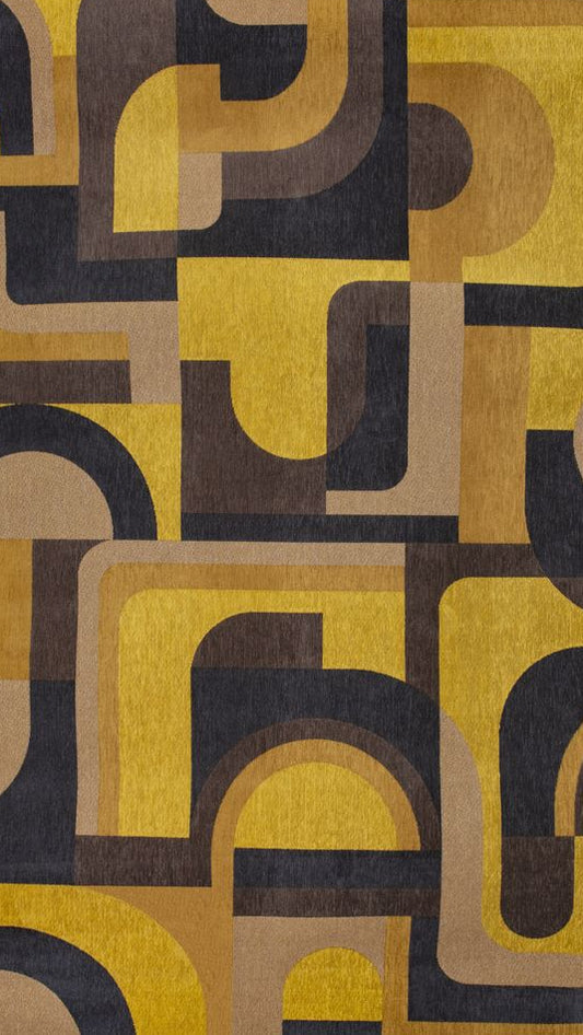 Louis De Poortere Nuance Module Runner Rug - 9210 Yellow Meyer