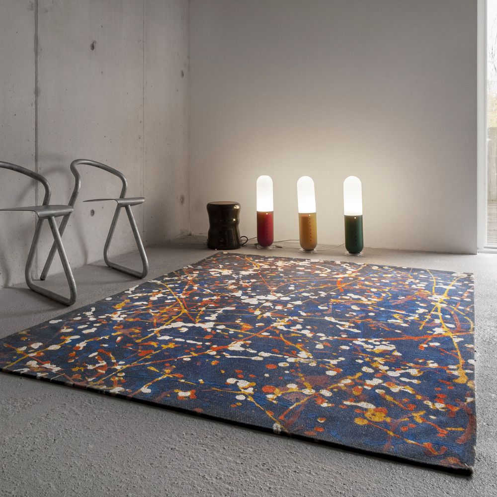 Louis De Poortere Gallery Rug - 9220 Abstract Blue