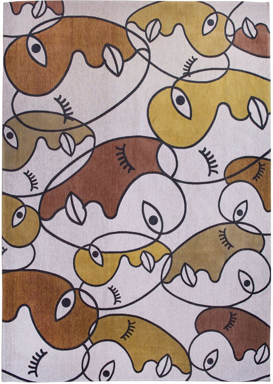 Louis De Poortere Gallery Rug - 9222 Faces