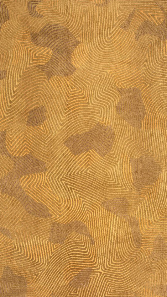 Louis De Poortere Meditation Coral Runner Rug - 9226 Jelly Gold