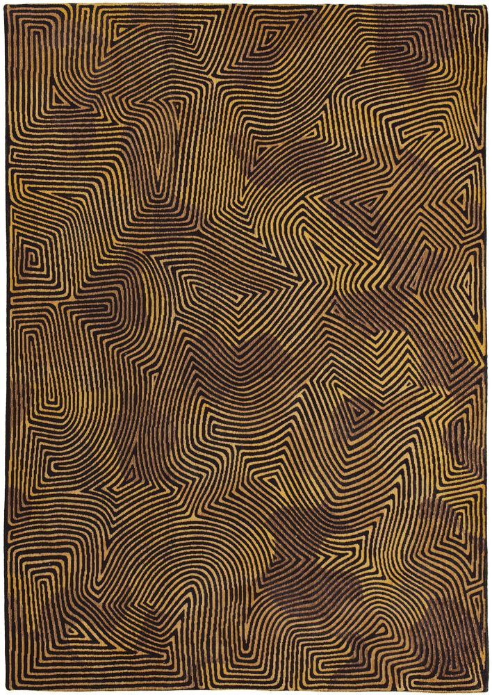 Louis De Poortere Meditation Coral Rug - 9227 Black Gold