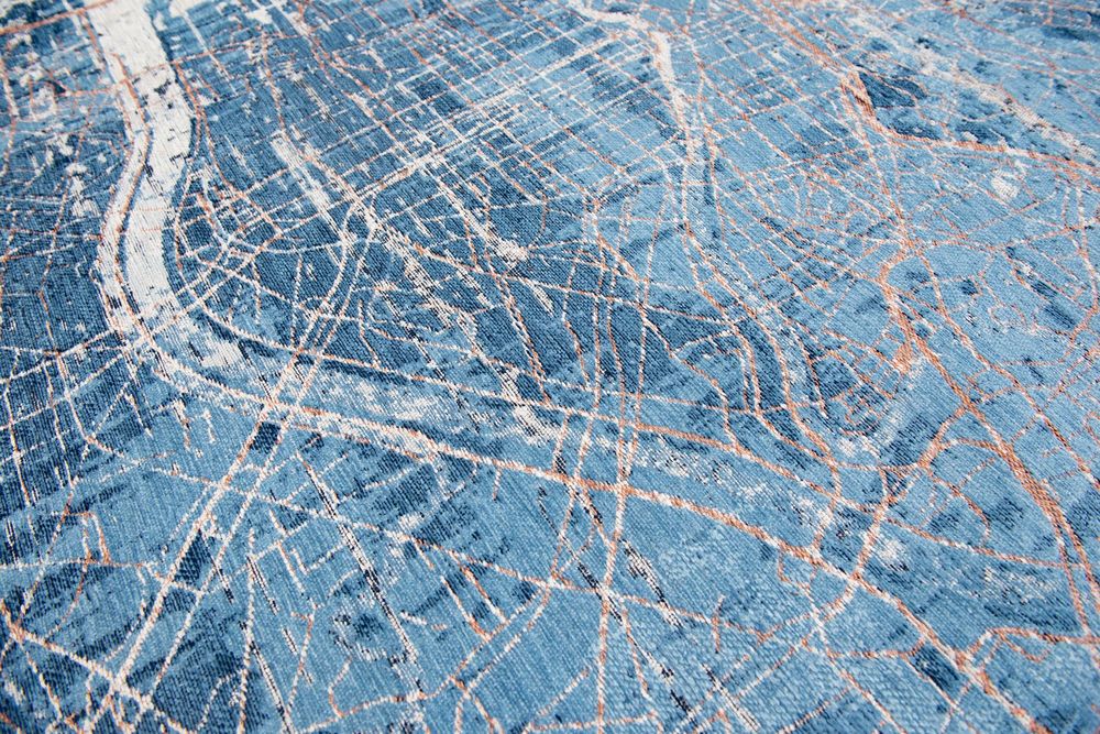 Louis De Poortere Cities Tokyo Rug - 9314 Conductive Blue