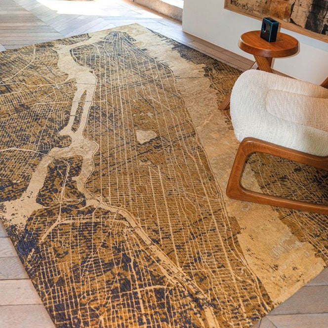 Louis De Poortere Cities New York Rug - 9315 Gatsby Gold