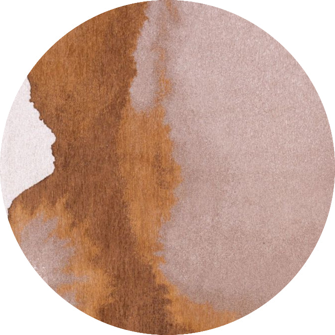 Louis De Poortere Meditation Lagoon Round Rug - 9326 Chestnut