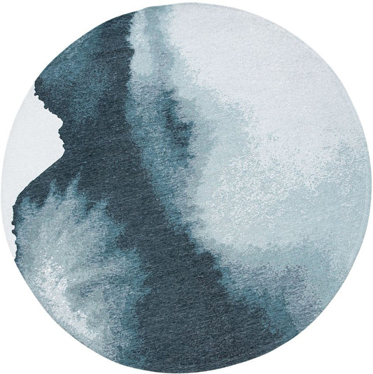 Louis De Poortere Meditation Lagoon Round Rug - 9332 Inkjet